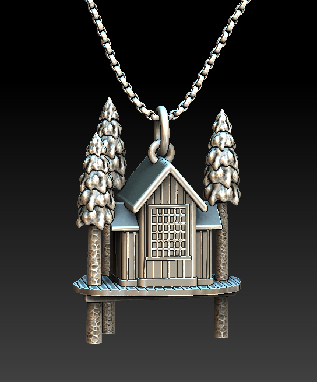 A proof-of-concept charm based on Pete Nelson’s Fall City treehouse