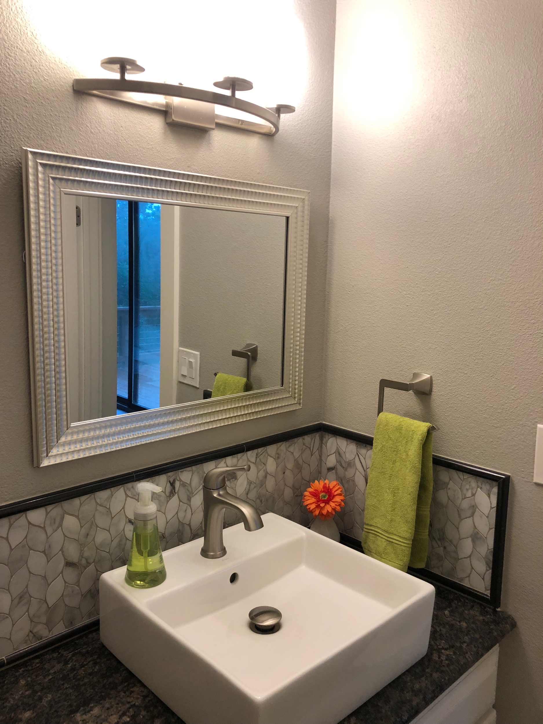 Half Bath Outside Hot Tub