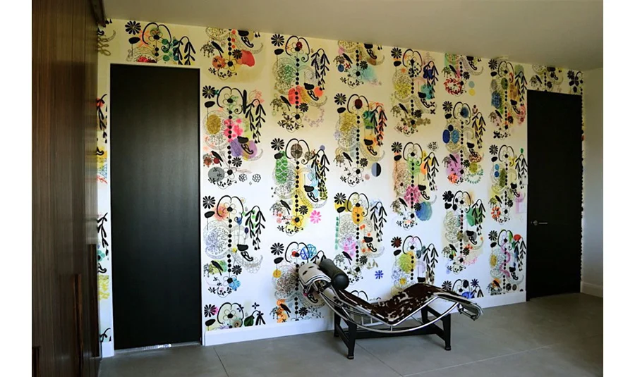 Karen Combs French Dot Series in private residence