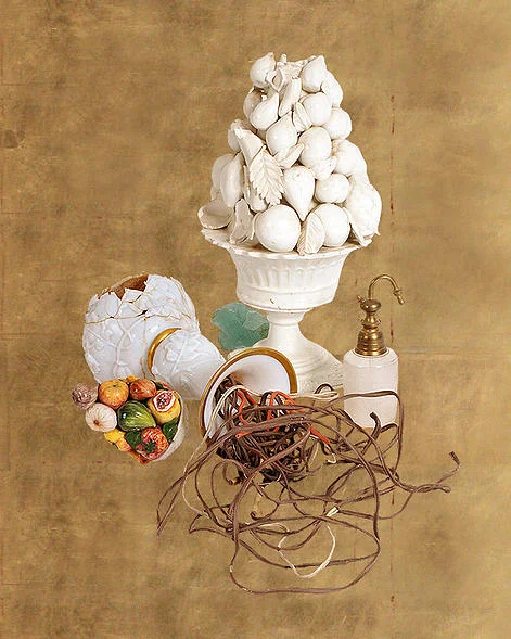 Paul Vinet, "Abundance," 2013. C-print and gold leaf mounted on Dibon. Ed of 5+1AP