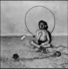 Roger Ballen, Wild Child, 2003. Silver gelatin print