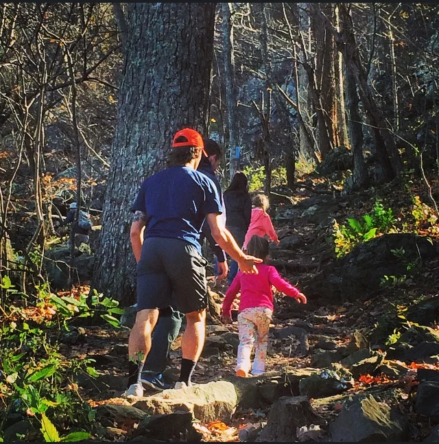 Pieces of my heart climbing Afton Mountain...