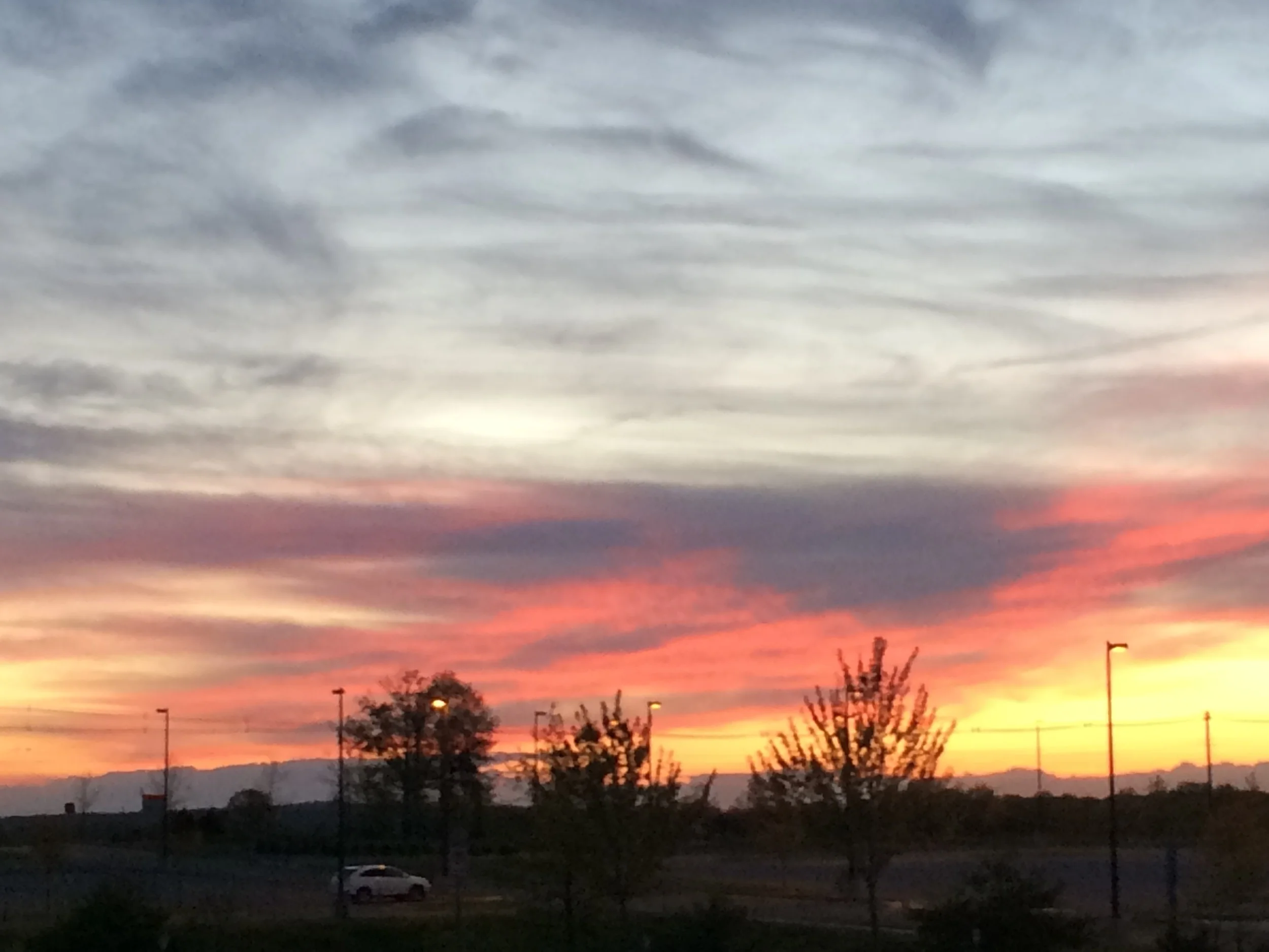 These sunsets happen at soccer practice almost every single day. Pure gift.