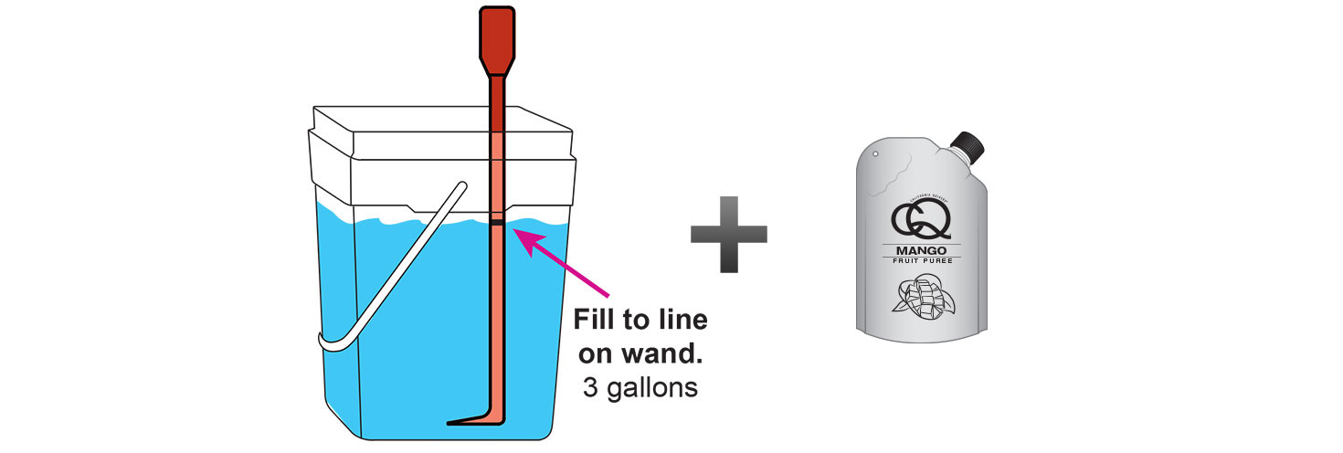 CQ-MANGO-ORANGE-Infused-Water-Recipe-Step-3-Fill-CQ-Mixing-Bucket-Water-and-1-pouch-CQ-MANGO-ORANGE-Puree.jpg