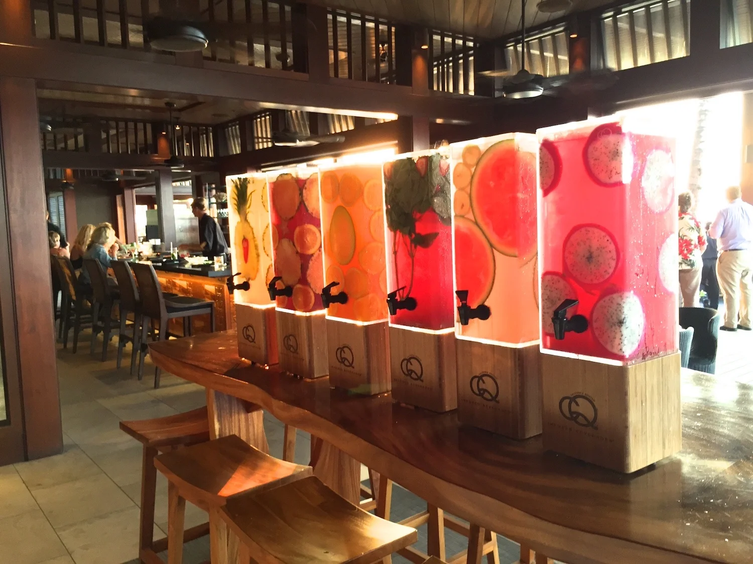Infused Waters Featured during the Chef Fest Reception & Dinner, Beach Tree at the Four Seasons Resort Hualalai
