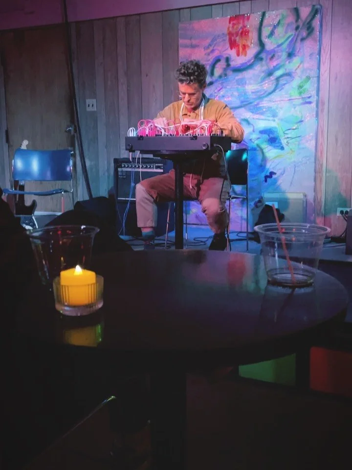 It was truly inspiring to hear @tony_rolando perform at @co1orclub in Chicago last night! Tony wove a whole immersive environment of stereo sounds around the room, it was completely amazing! 

Also the synchronicity of Tony&rsquo;s Bakery right acros
