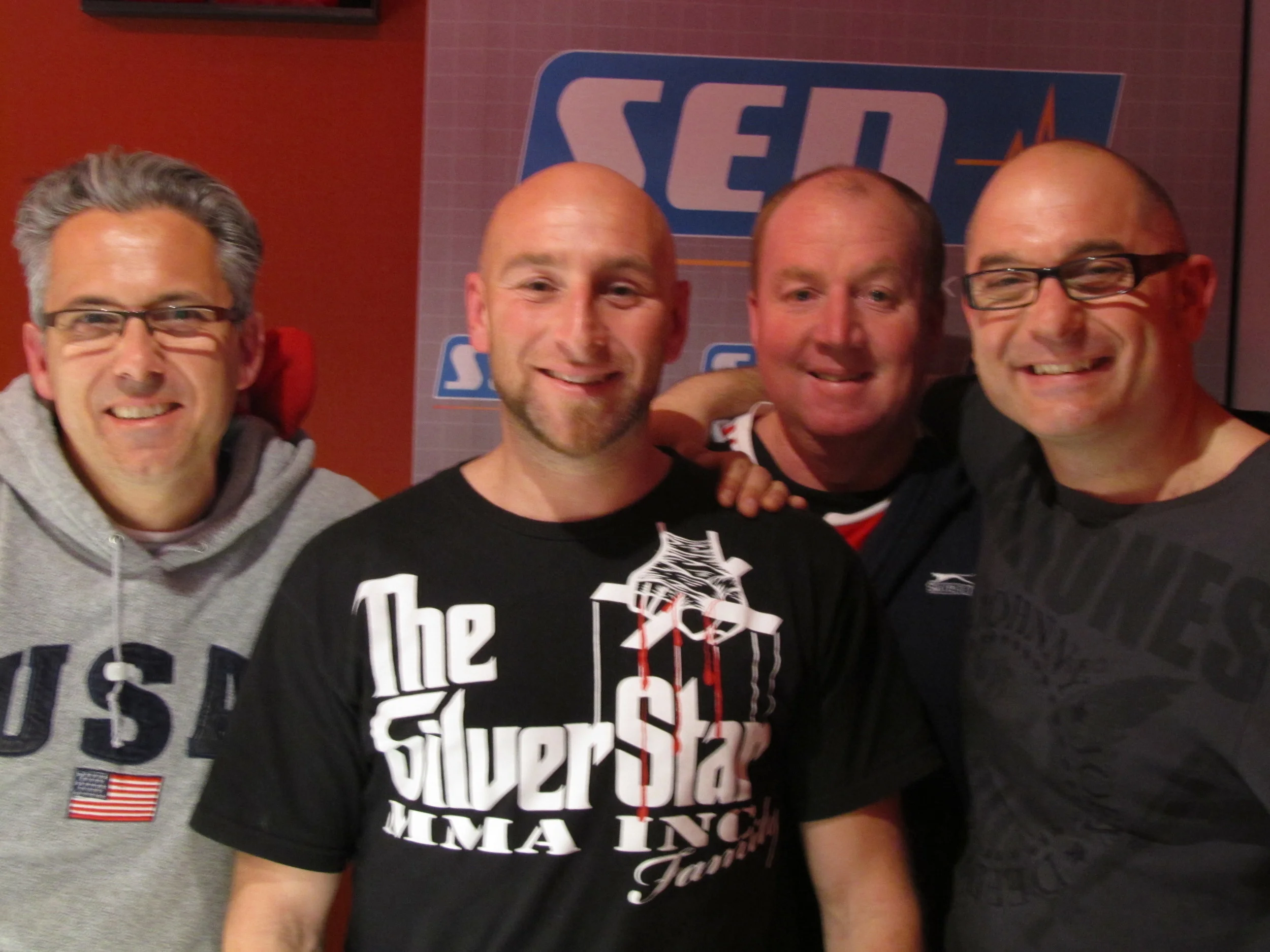 Vinnie, Warren & Carlos with a Diegos favourite former Socceroo Danny Tiatto