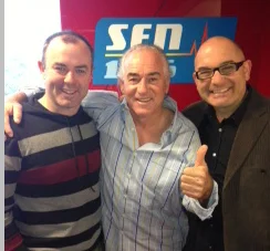 Daniel Harford, legendary Craig Johnston and Carlos