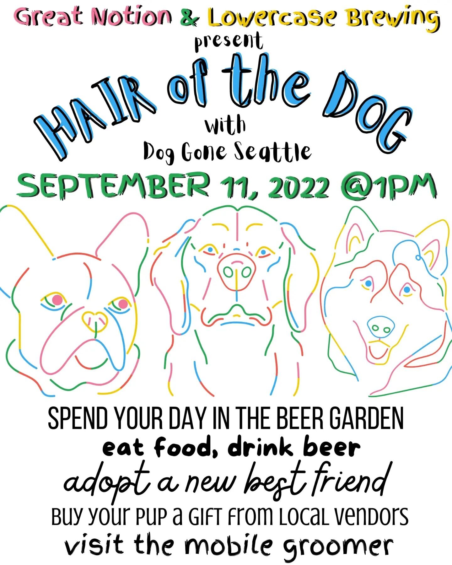 Are you one of those pet owners who likes to spoil your dog with toys, a fresh grooming or even a cartoon drawing of themselves? Well this is the event for you! Join us&nbsp;Sunday, September 11th at 1pm&nbsp;when we'll be partnering with Great Notio