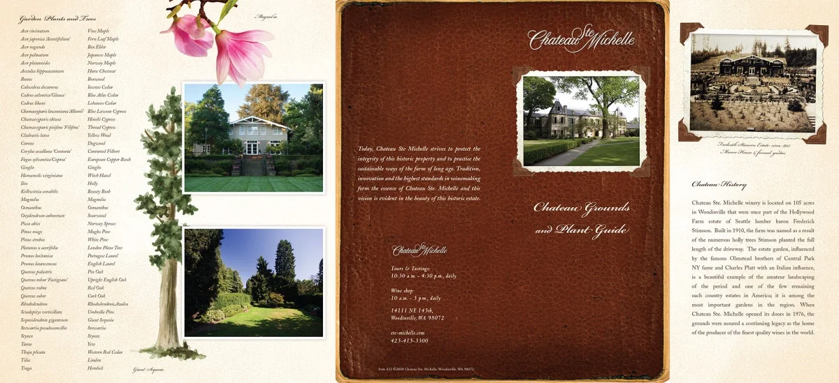 Chateau Ste Michelle Grounds tour brochure