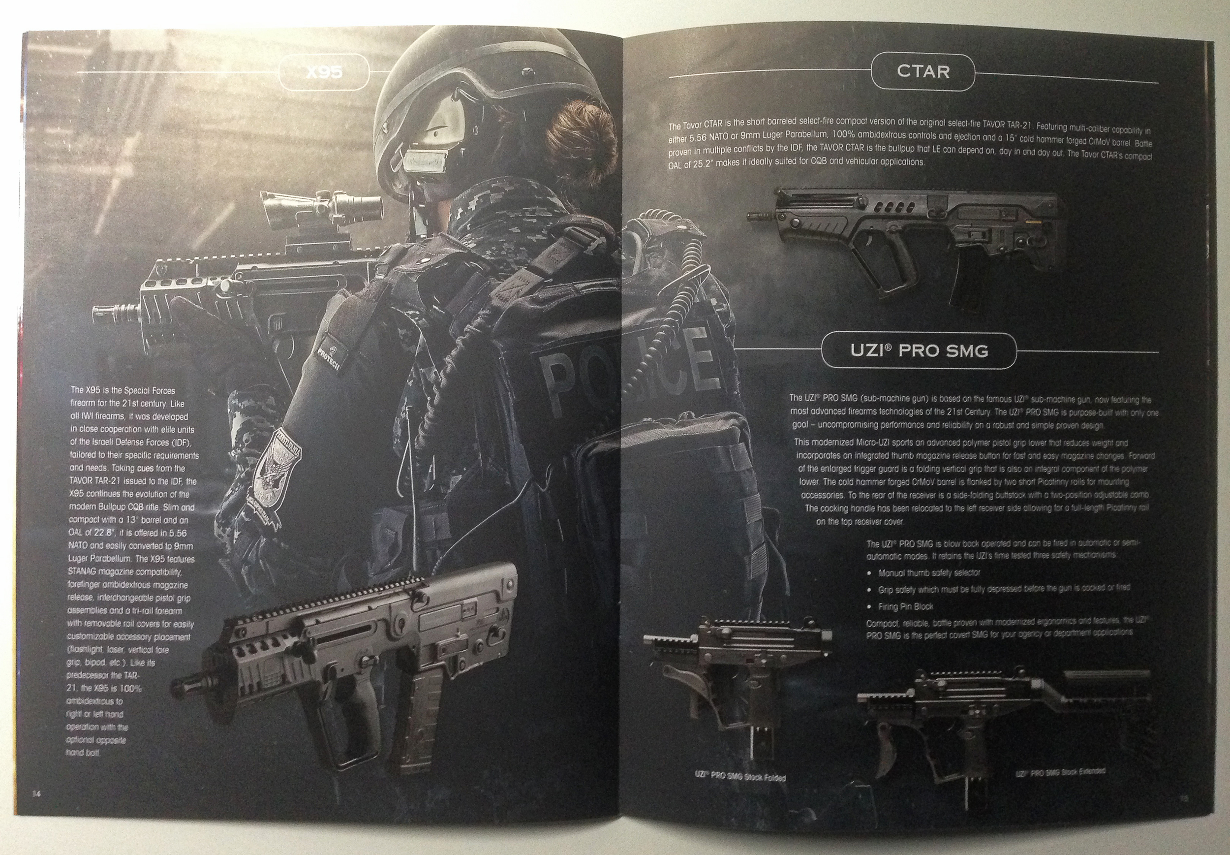 Just thought I'd drop this in here for all you people who might be thinking, "That picture has a weird use of negative space..." Also here you can see Art's stunning "tabletop" images of the guns, as well as Rick's swanky designing skills. (Please excuse the quality of this photo my iPhone was just way more convenient of a camera when I thought of this last minute. I assure you in person the book will leave your jaw on the floor with its stellar quality.)