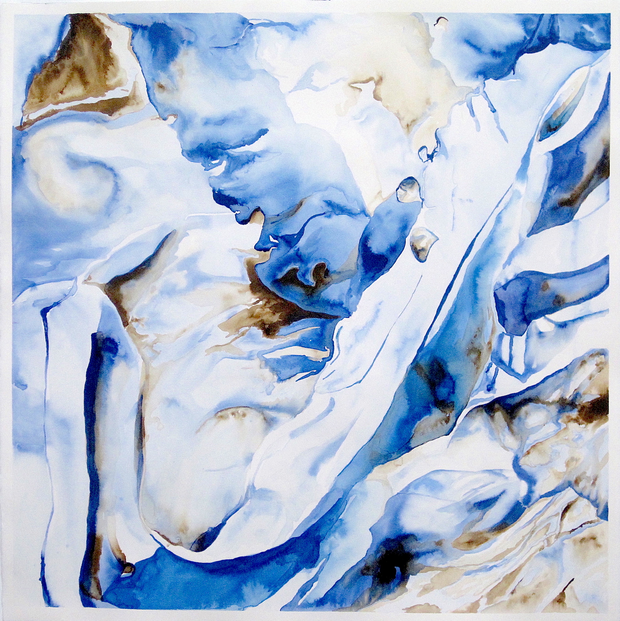  Fluidity,&nbsp;2014  ink on paper  26”x 26”  sold    