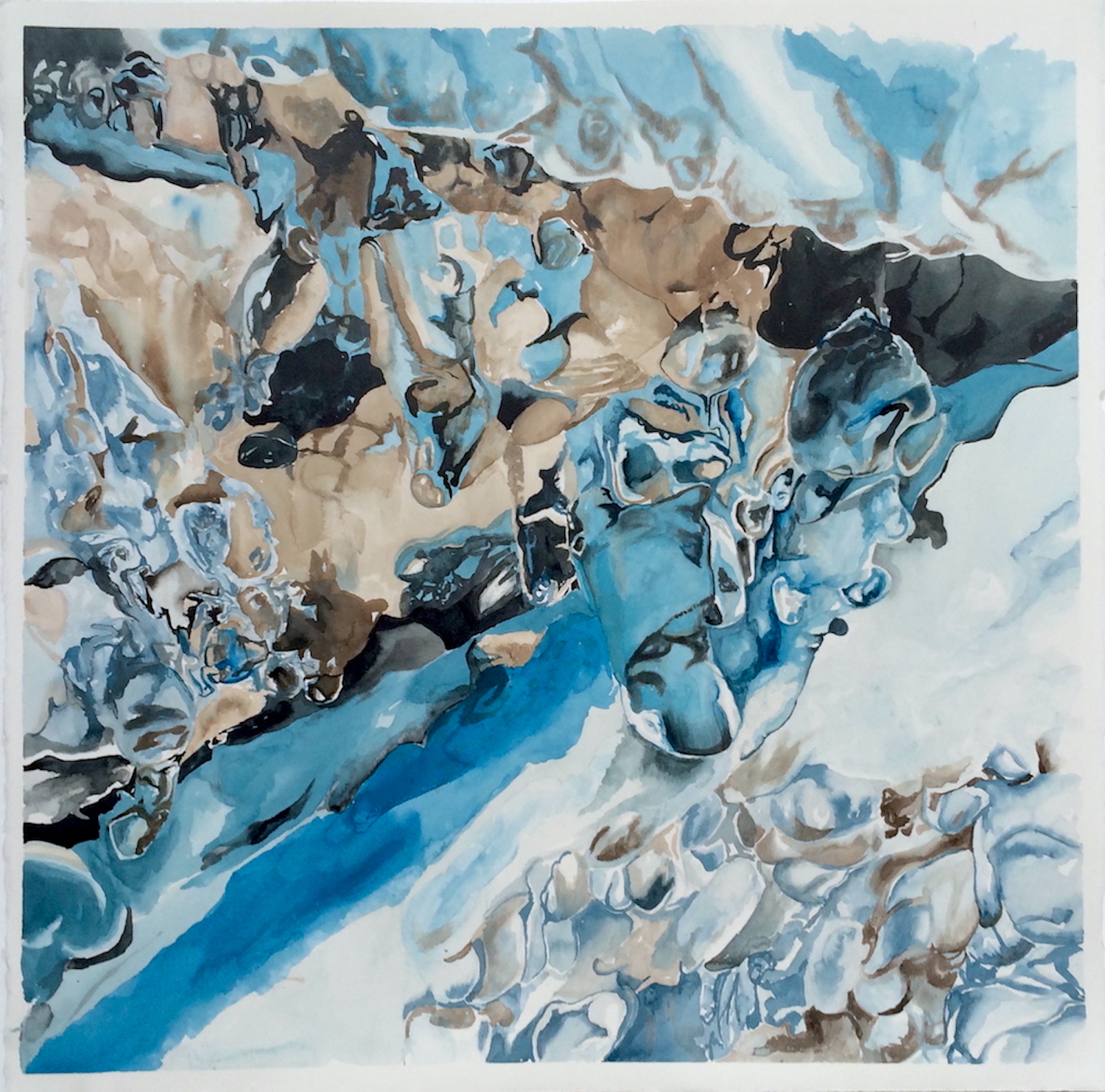 A Place of Being, 2014 ink on paper 26" x 26"