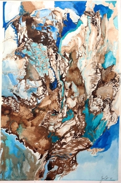 Destiny’s Map, 2015 15” x 22.5” ink on paper nfs