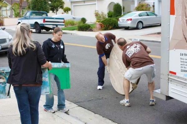 Helping local families clean up their yards