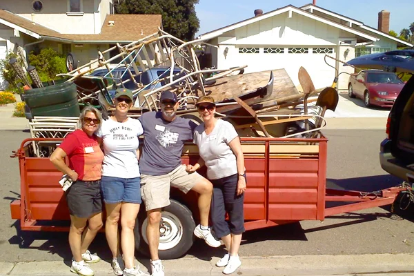 Helping local families clean up their yards