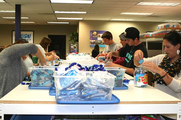 Packaging "Joy Jars" for our 25 Days of Christmas