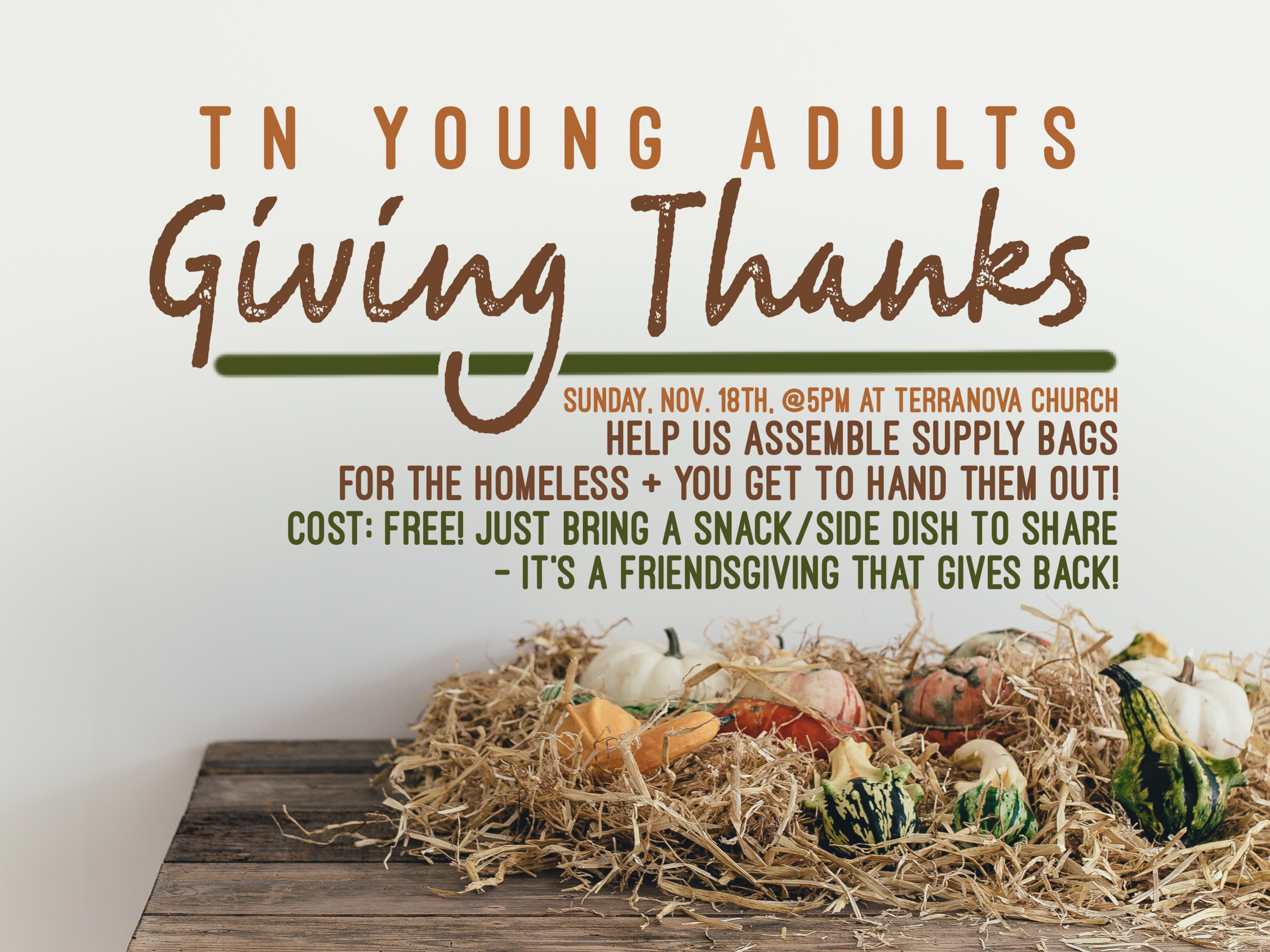 TN Young Adults: Giving Thanks