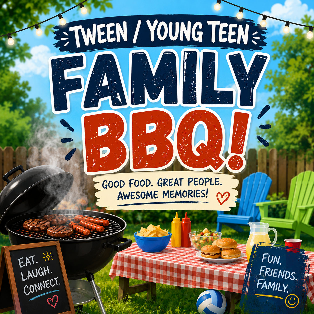 Tween/Young Teen Family BBQ