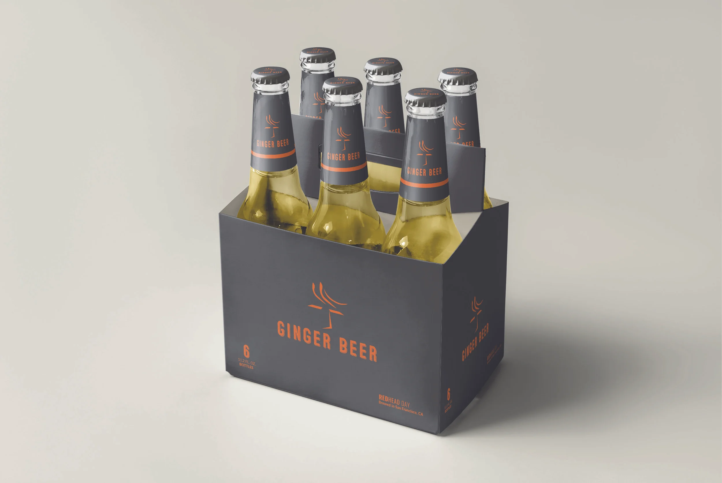 Retro Ginger Beer Mockup for Redhead Day