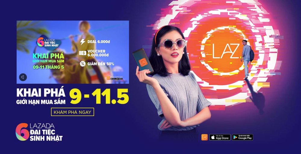 Chụp ảnh quảng cáo Lazada. Ảnh: MAKI