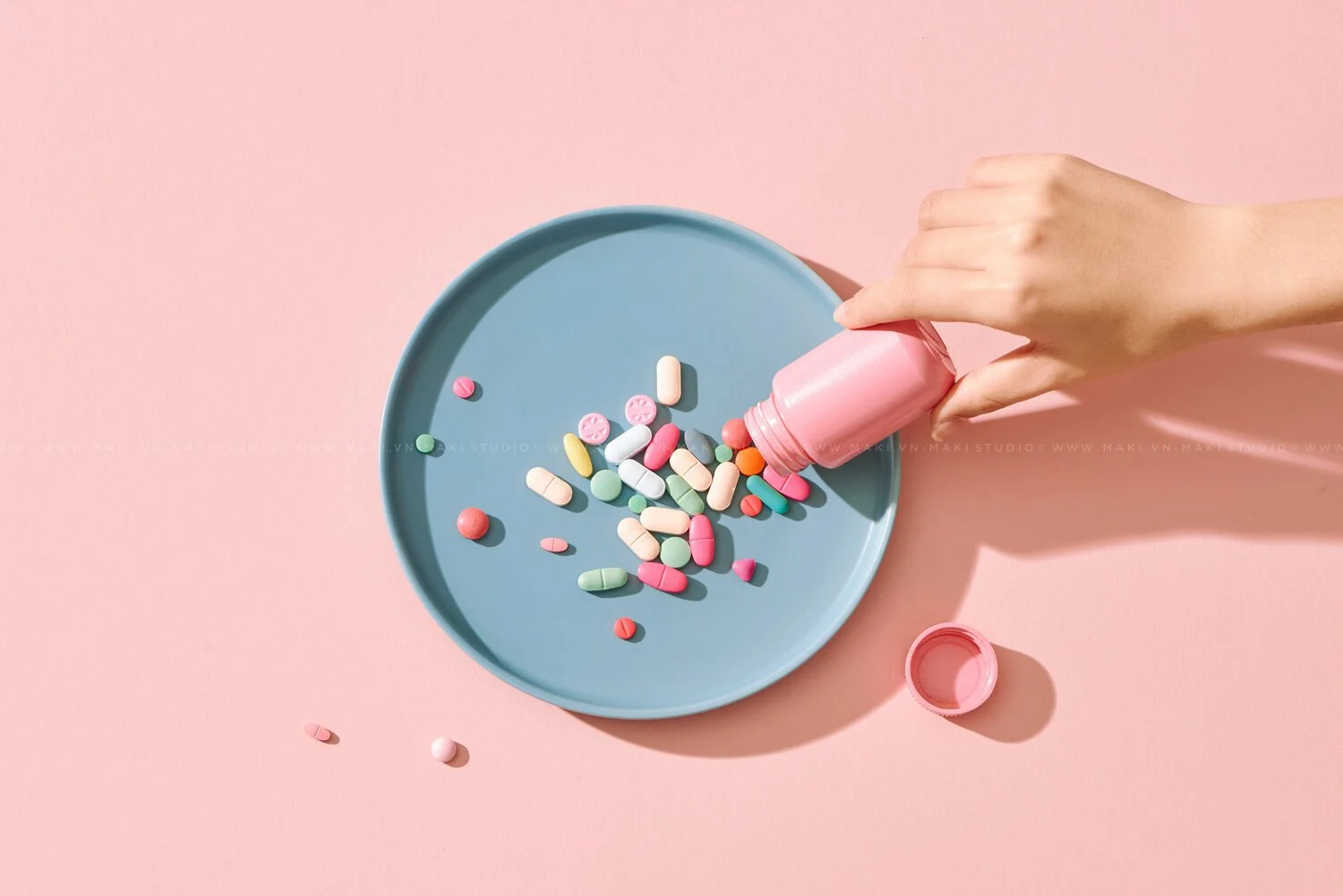 Chụp ảnh sản phẩm chức năng - sản phẩm thuốc tây