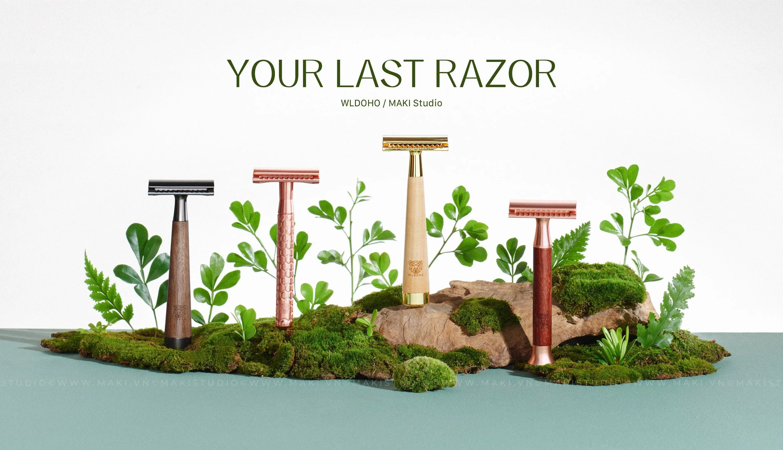 Chọn nền cho chụp ảnh sản phẩm dùng vật liệu thiên nhiên