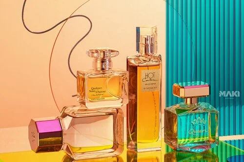 Chụp hình sản phẩm nước hoa đẹp - Maki Studio