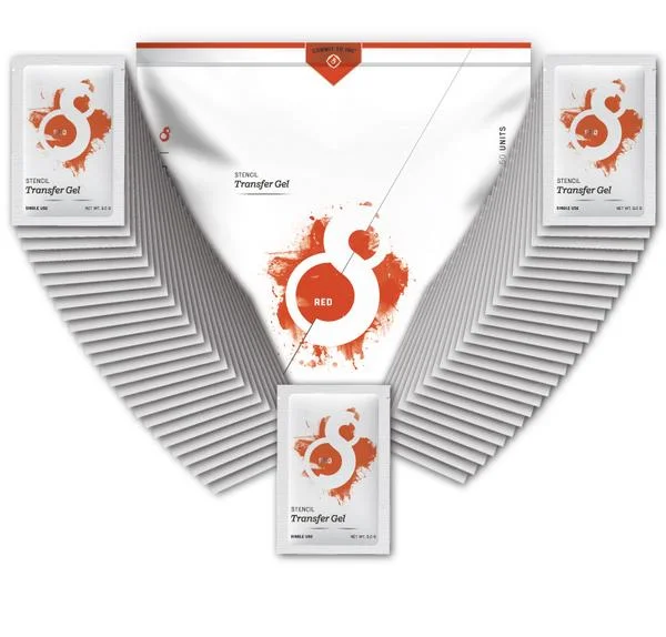 S8 RED Stencil Transfer Gel (50 Sachets/ Bag)