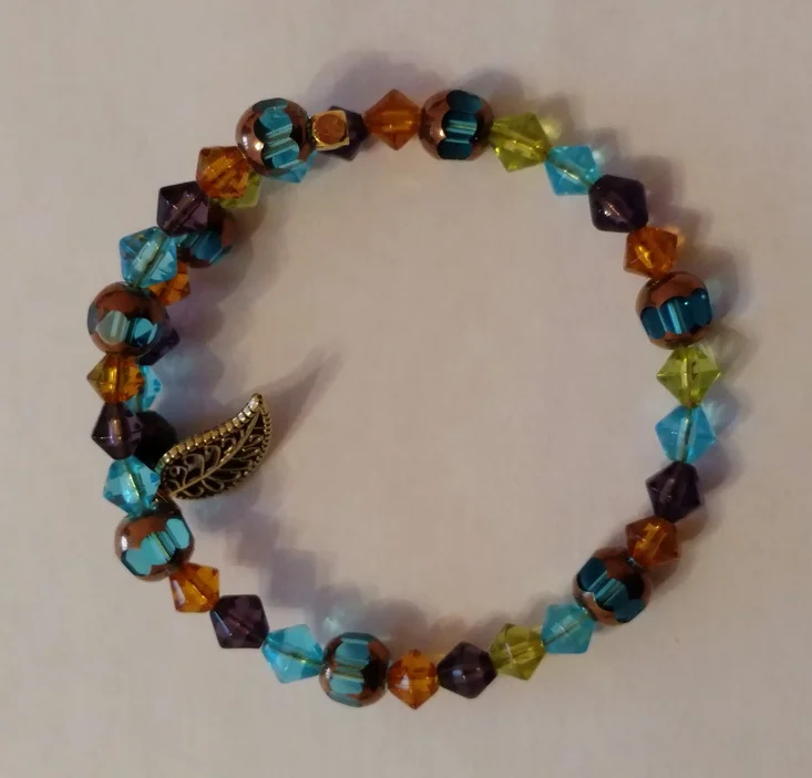 #JW-B 180014 BRACELET suggested $15 USD - Made by an 8 year Fatherless Boy