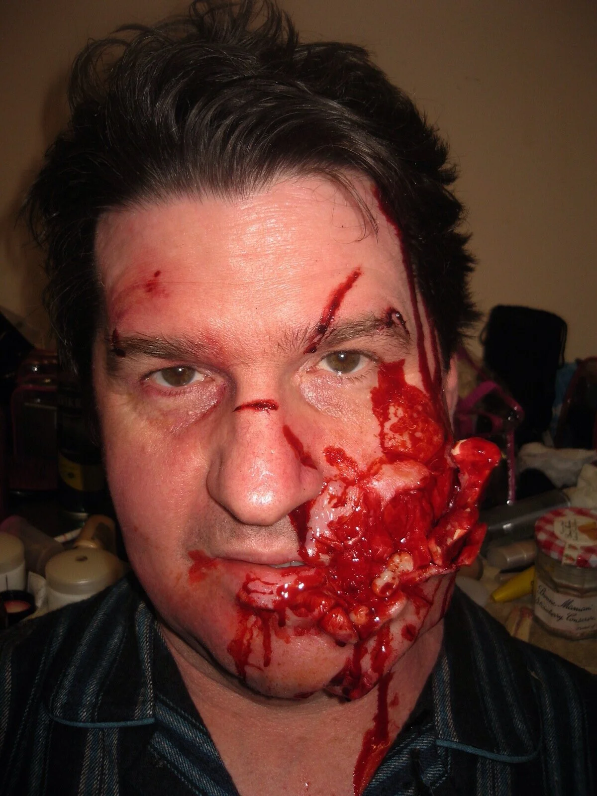 Shaped silicone prosthetic.