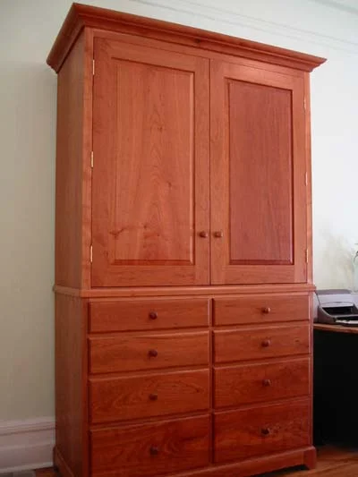 Cherry shaker armoire.