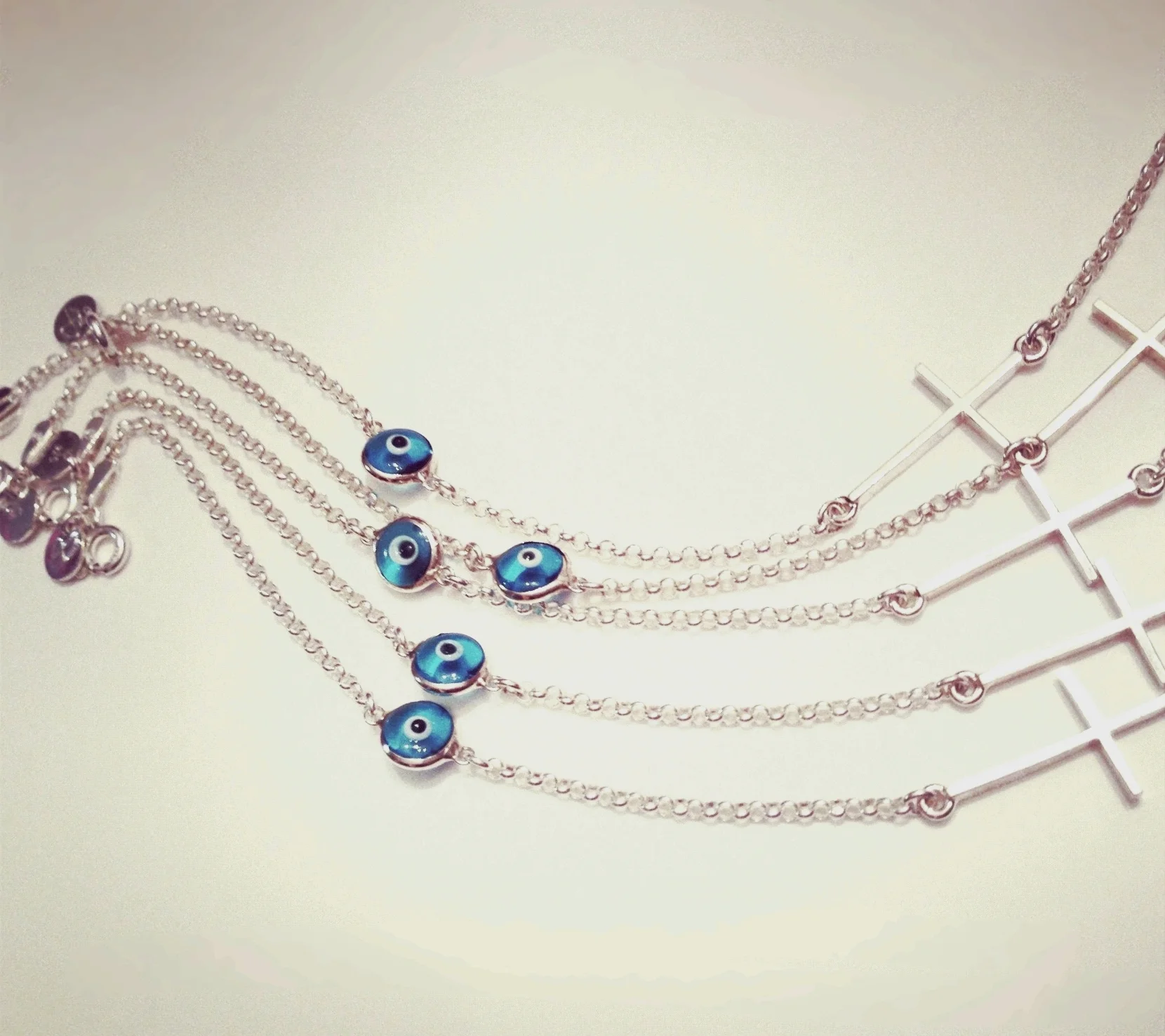 Evil Eye Cross Bracelet