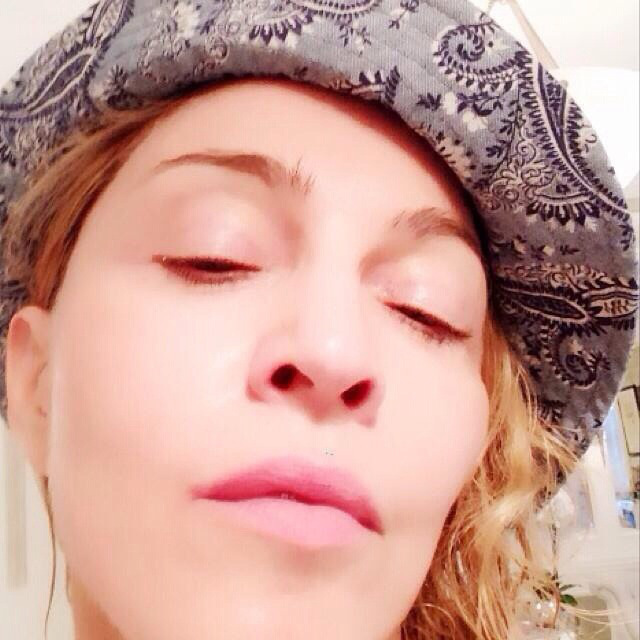 Madonna's Post MDNA Clay Mask Skin