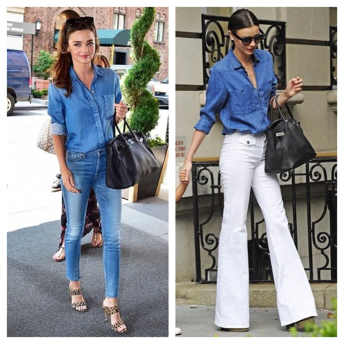 Miranda Street Style. Note black Birkin bag and killer sunnies. 