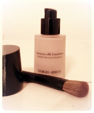 the foundation brush and the foundation