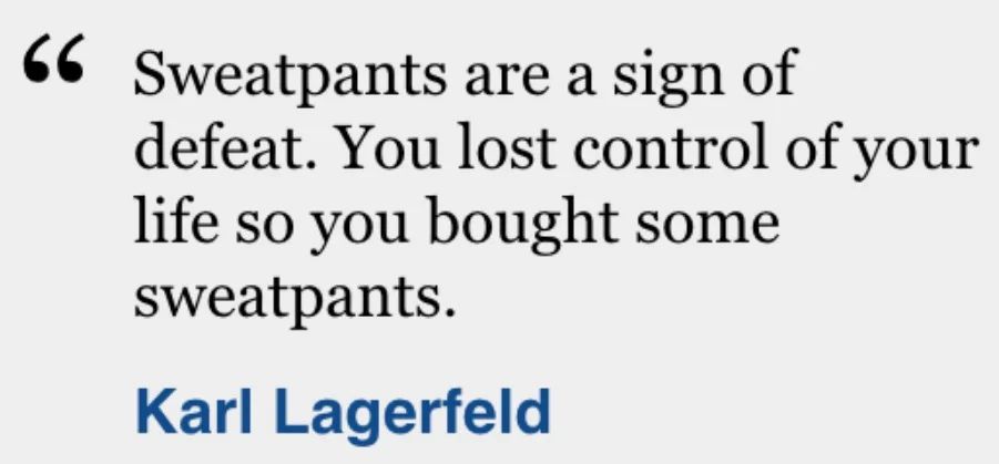 Karl knows...After all, he is the creative director of Chanel, Fendi and his own label.