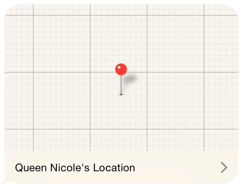Because she constantly harasses me to share MY location with her....