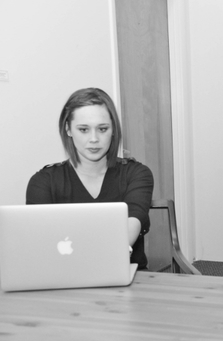 Amy at work...