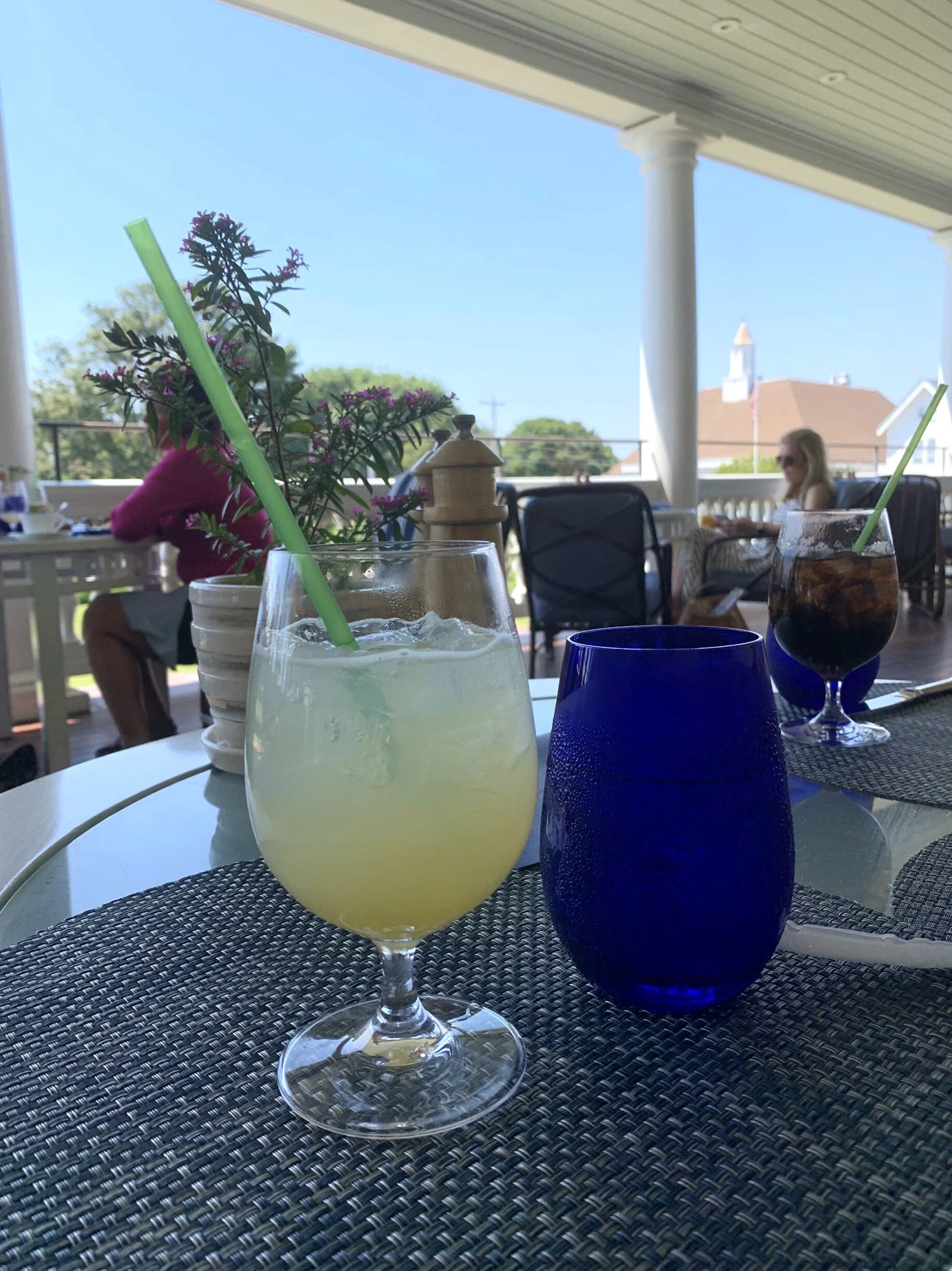 We Had Lunch On The Veranda At This Hotel On The Ocean &amp; It Was Wonderful