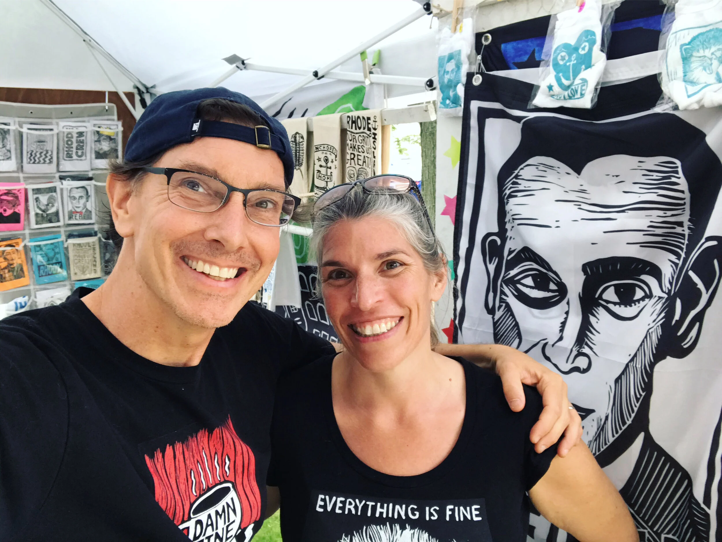 The Artist, Jeff Palmer, And His Wife Rebecca