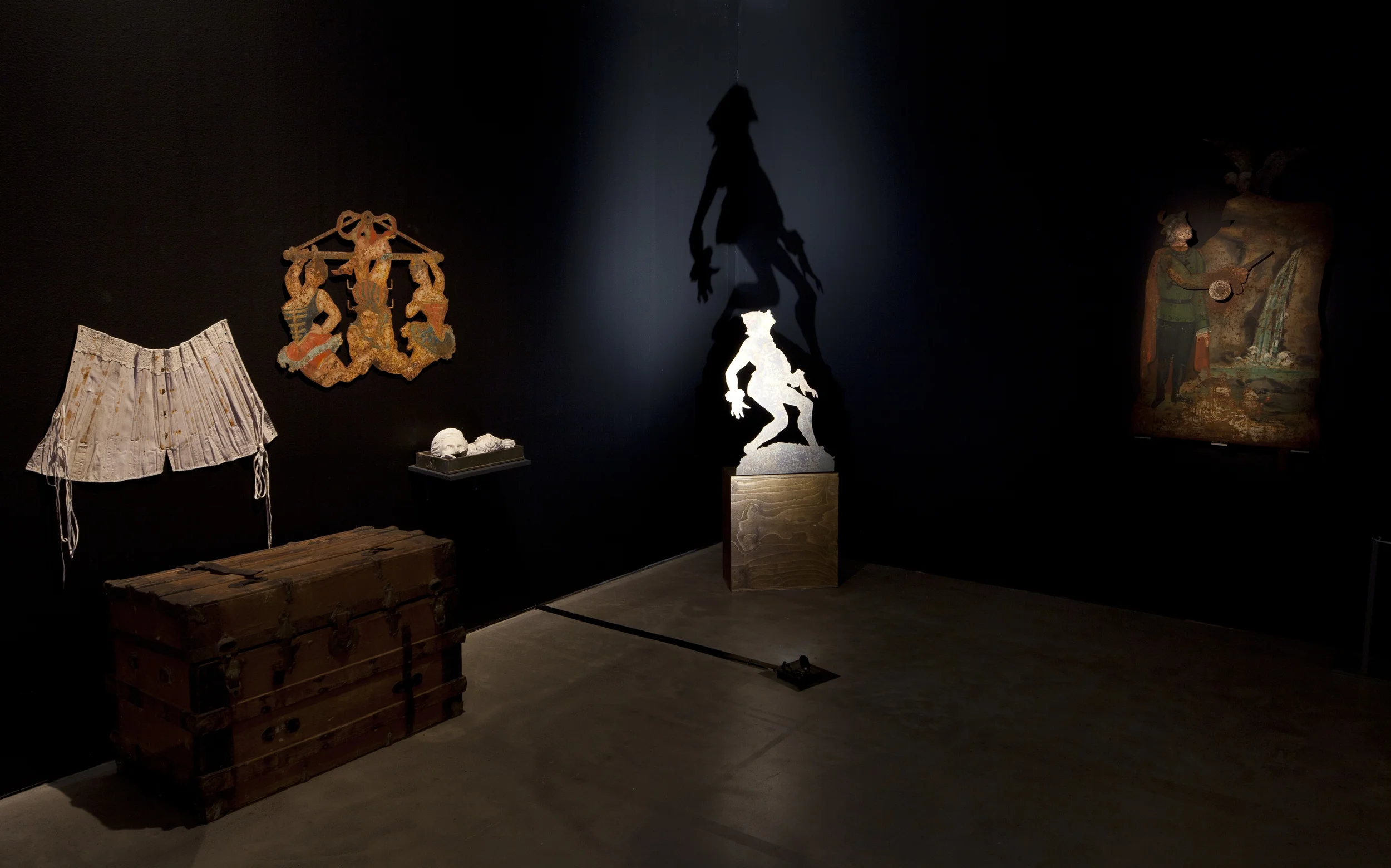 Marjo Levlin: The Humbug Tent and The Black Cabinet, 2013, installation view