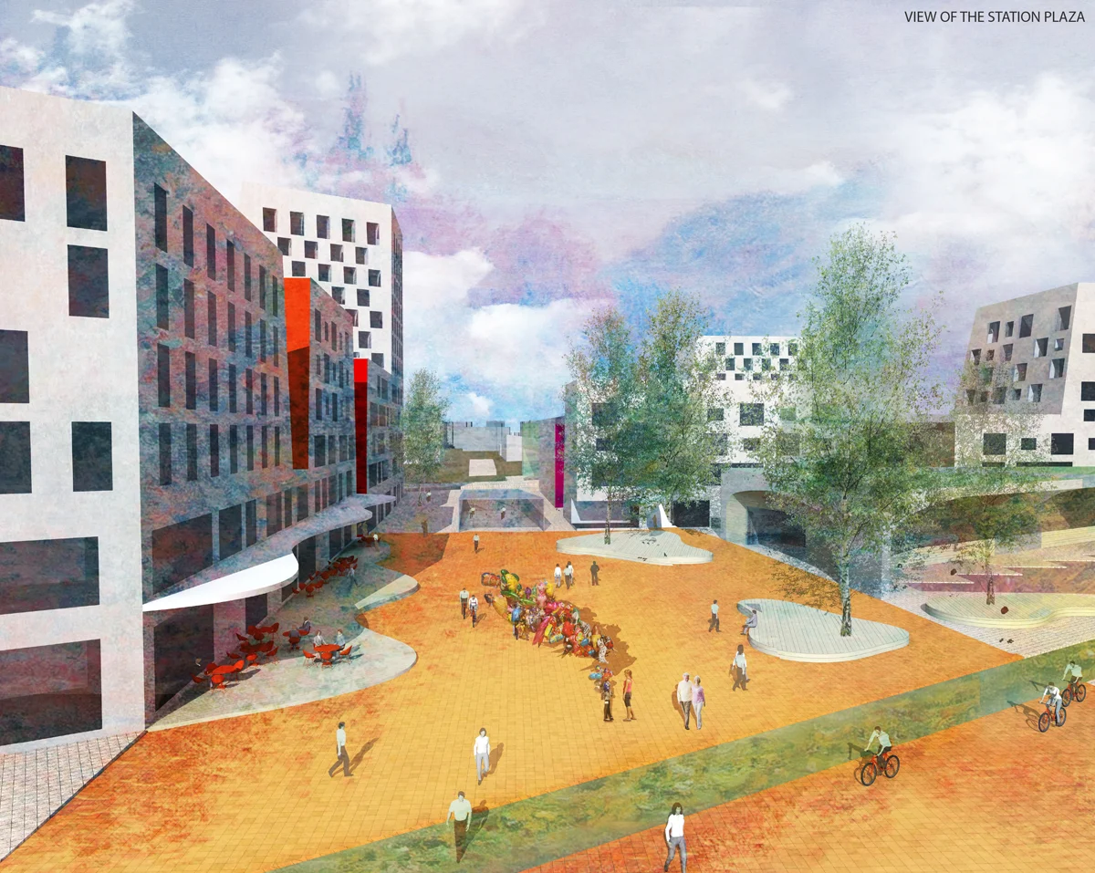 Laura Hietakorpi & Tomi Jaskari: Main Plaza , proposal for Europan 13 Seinäjoki competition, 2015.