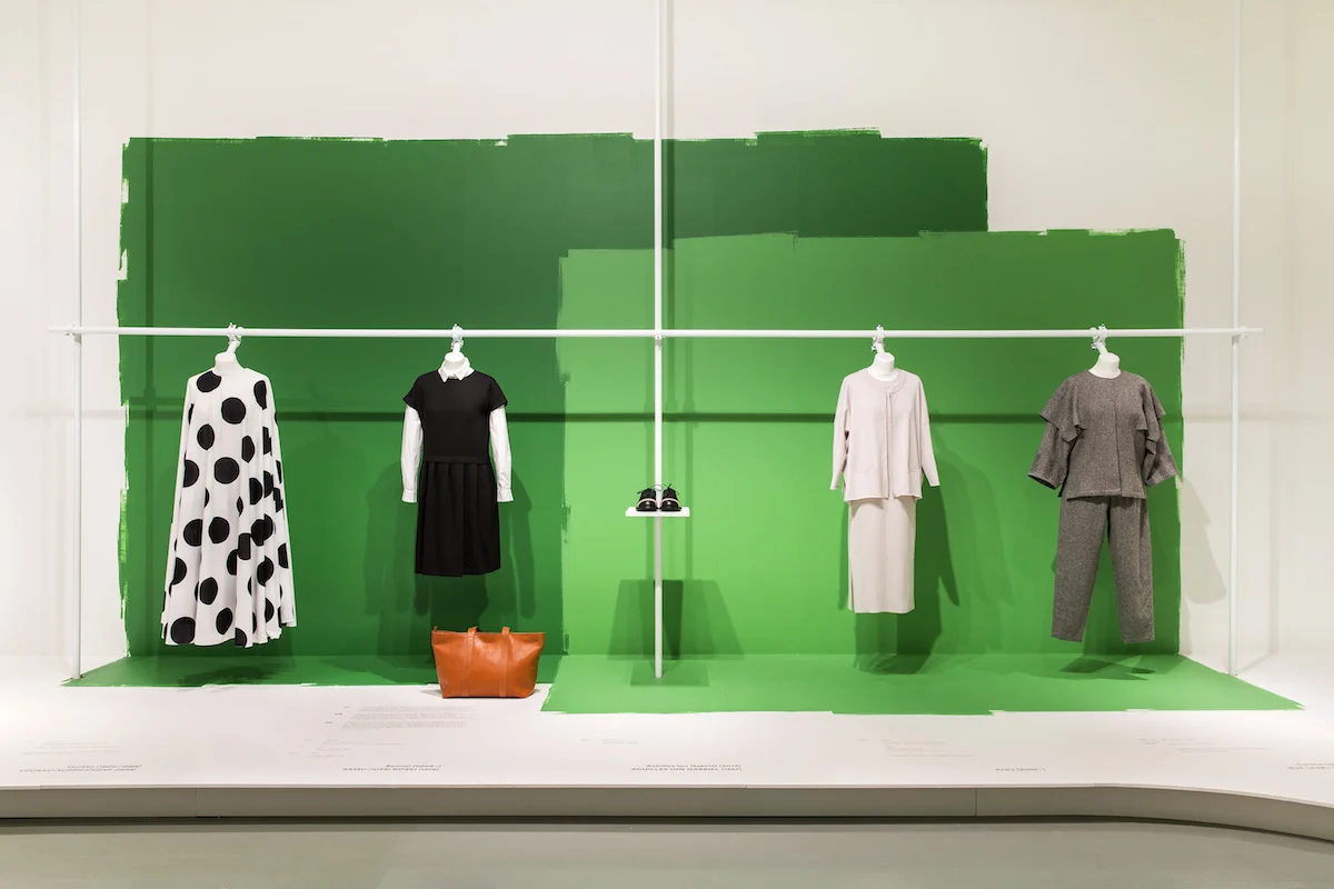 Liisa Jokinen co-curated Anthology of Finnish Fashion which consisted of a selection of phenomena in fashion and the fashion industry from the 1950s to the present. Photo: Paavo Lehtonen.