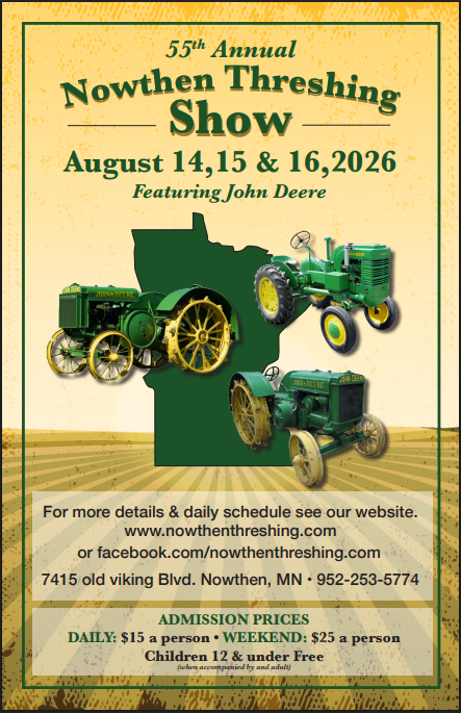 Poster for Nowthen Threshing show
