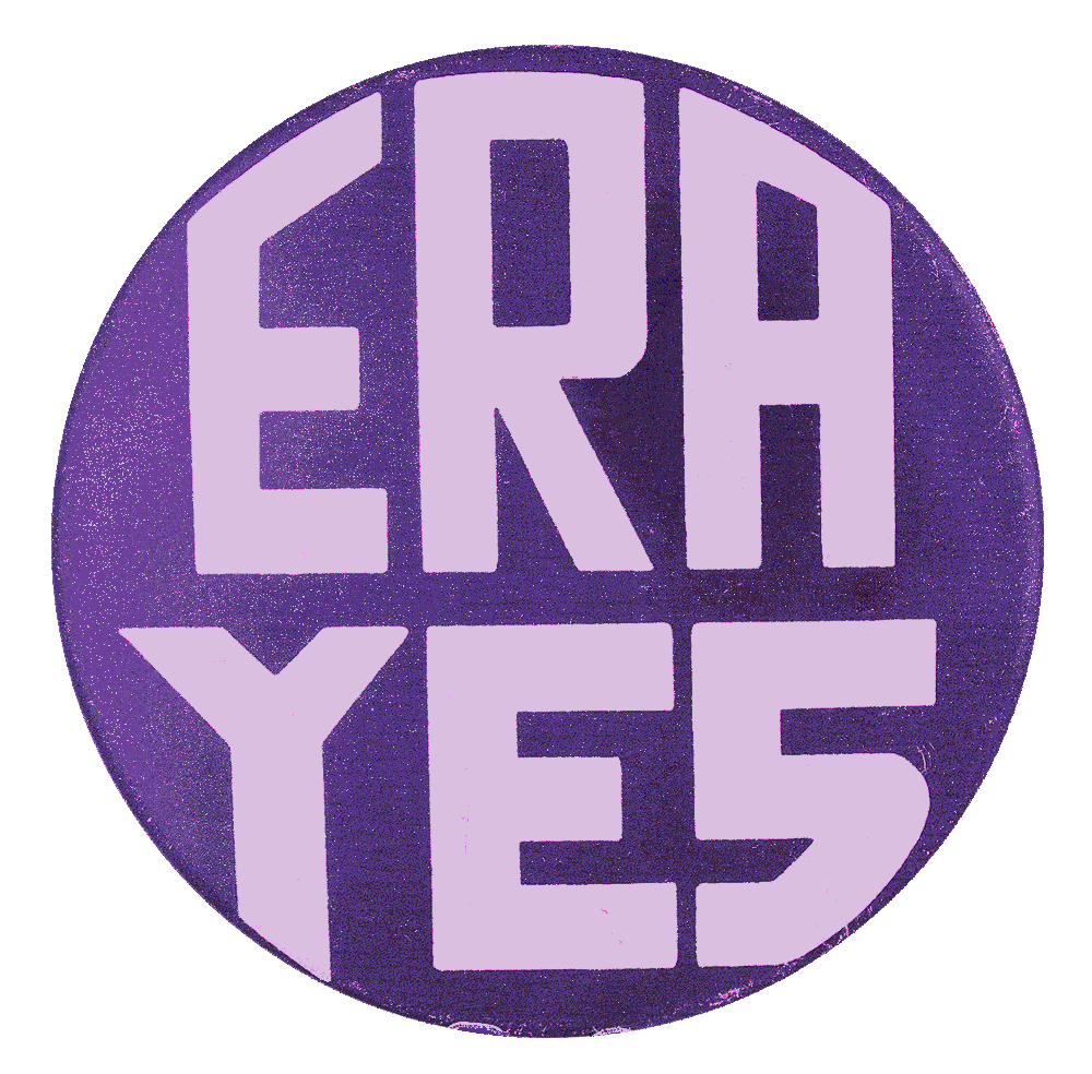 Political pin supporting the Equal Rights Amendment