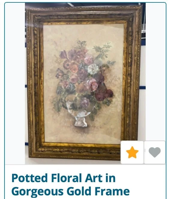 FEATURED ITEM!
WCHS's 3rd Annual Online Yard Sale
Ends Friday, May 12 at 4:30pm
https://www.32auctions.com/WCHS-YSF2023
________________________
Wow. This beautiful matted work by artist Marilyn Hageman is as beautiful as the frame surrounding it. In