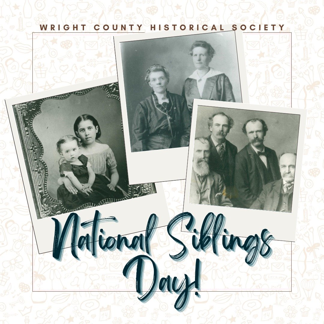 To all those siblings out there, be they loving, or annoying! Happy National Siblings Day to you all.❤️❤️❤️

Polaroids Left to Right:
Photo One - Addie &amp; Nellie Drake, 1904 Owned a variety shop where dairy store is now. Monticello, Minn.

Photo T
