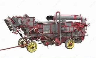 image of old thresher