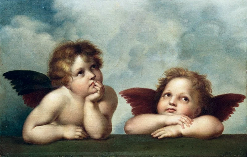 I mean, seriously, Christians - how are we missing this one? Look at the cute little baby angels and feel the confusion they're feeling.